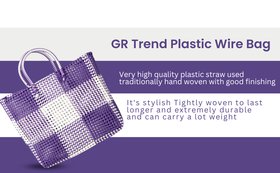 Reusable Handmade Plastic Wire Bag – Eco-Friendly Shopping & Grocery Tote for Vegetables & Daily Use